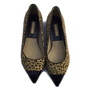 Michael Kors Leopard Haircalf Pointed Flats